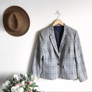 Tommy Hilfiger Grey Plaid Blazer